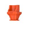 HHDLMTOYS 50pcs Snap-in RJ45 Protector Blocker Protective Cover, Anti-dust Cover Cap, for Swither, Router(Orange 50 Pcs) view 1