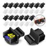 HHDLMTOYS 10-40Pcs RJ45 Dust Cap Connector Dust Cover Plug Protector Plugs Hub Port for Laptop/Computer/Router RJ45 Connector Dustplugs(30Pcs,Normal White) view 2