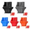 HHDLMTOYS 50pcs Snap-in RJ45 Protector Blocker Protective Cover, Anti-dust Cover Cap, for Swither, Router(Five Colors 50 Pcs) view 2