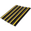 1 Channel Rubber Cable Protector Ramps, Heavy Duty 6600Lbs Load Capacity Cable Wire Cord Cover Ramp Speed Bump Driveway Hose Cable Ramp Protective Cover view 1