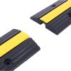 1 Channel Rubber Cable Protector Ramps, Heavy Duty 6600Lbs Load Capacity Cable Wire Cord Cover Ramp Speed Bump Driveway Hose Cable Ramp Protective Cover view 2