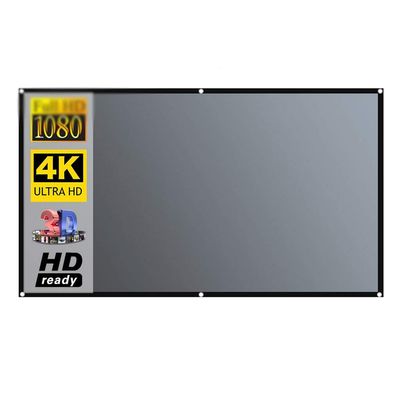 Projector Screen 16:9 Metal Anti Light Curtain Reflective Fabric Cloth for DLP Projector(120 inch)
