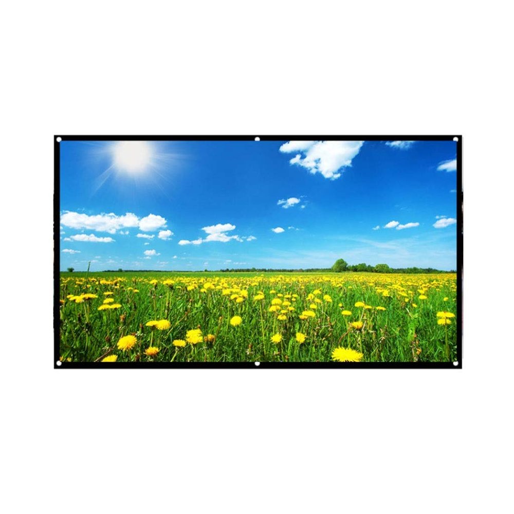 120'' Foldable Projector Screen 16:9 Video Projection Screen Wall Mounted Projector Screen for Outdoor House Theater