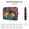 Colorful Poker Chip Cute Laptop Sleeve Case Briefcase Protective Carrying Cover for 10 12 13 15 17 Inches view 2