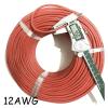 HUIZHUGS Wire and Cable 10meter Silicone Cable Cord 10 12 14 15 16 18 20 22 24 26 AWG 5m red 5m high Temperature Black Silicon Wire Tinned Koper Cable Wire and Cable(24AWG) view 4