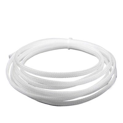 2/10M PET Cable Sleeve Insulated Braided Sleeving Data Line Protection Wire Cable(Clear,12MM_2 Meters)