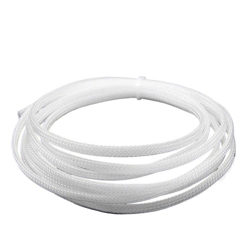 2/10M PET Cable Sleeve Insulated Braided Sleeving Data Line Protection Wire Cable(Clear,12MM_2 Meters)