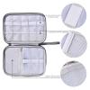 Waterproof Electronics Organizer Bag | Universal Travel Cable Storage Pouch | Durable Carrying Case for Accessories(Black) view 4