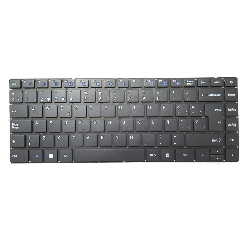 Spanish SP Laptop Keyboard for Dynabook Satellite Pro C40D-B C40D-B-104 Black Without Frame