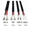 HUIZHUGS Wire and Cable 3 Core Silicone Cable High Temperature Cable 6 Meters Antifreeze Wire AGR 3 core 0.3 0.5 0.75 1 2.5 Square Rubber Wire Wire and Cable(Black,3core 2.5mm2) view 2