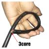 HUIZHUGS Wire and Cable 3 Core Silicone Cable High Temperature Cable 6 Meters Antifreeze Wire AGR 3 core 0.3 0.5 0.75 1 2.5 Square Rubber Wire Wire and Cable(Black,3core 2.5mm2) view 4