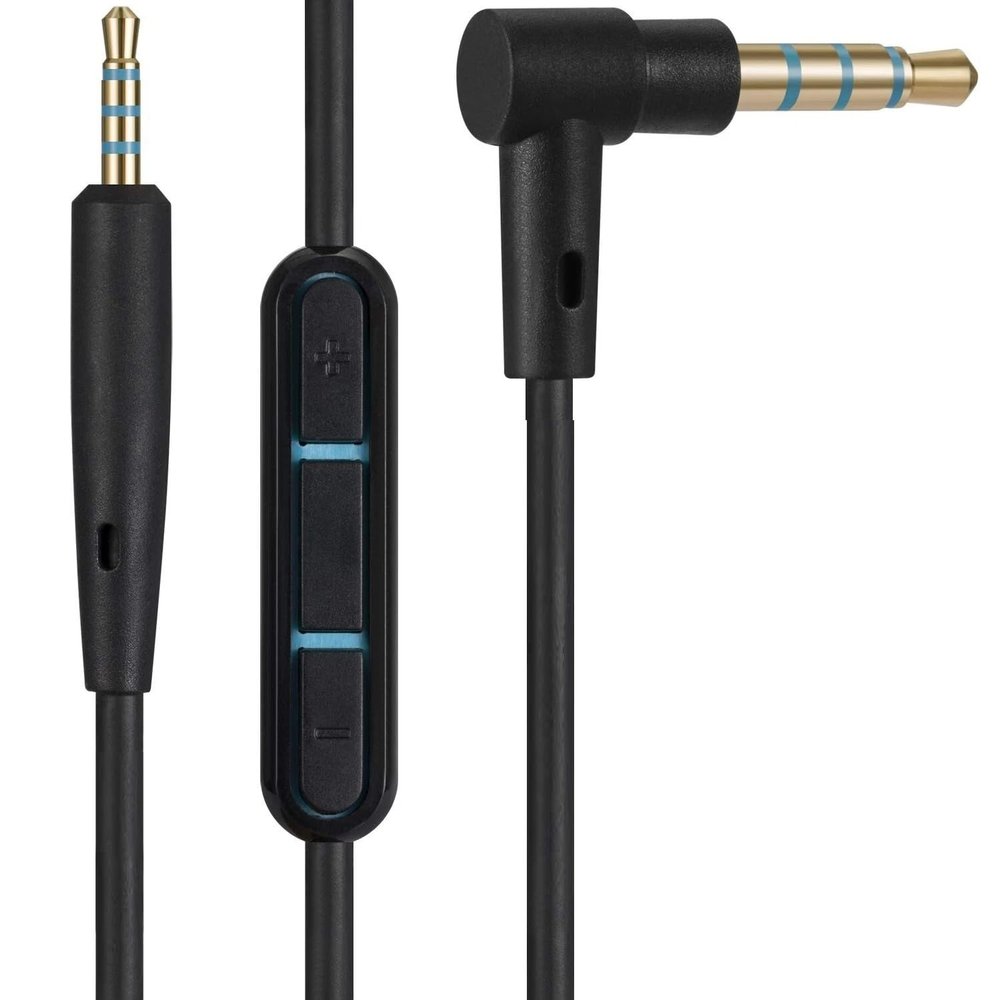 2.5mm to 3.5mm Auxiliary Audio Cable for Bose QuietComfort QC25 QC35 Headphones with in line Mic Volume Control
