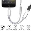 2-in-1 Type-C Audio Adapter, 3.5mm Headphone and Charging Cable, Braided Nylon, Black/Gold/Rose Gold (Black) view 2