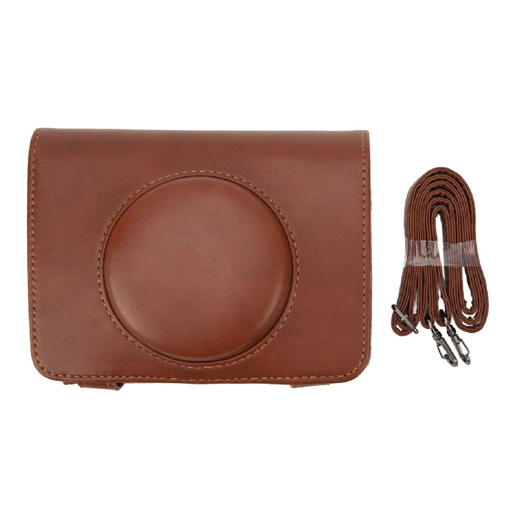 FRELEAN C210R Camera Bag | PU Leather Protective Case with Adjustable Shoulder Strap | Classic Retro Design for Photography Enthusiasts/Travel | Lightweight & Sturdy