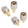 mangxiyis 2PCS an/te/na SMA Male Female to UHF Copper Brass Adapter Straight R*/F Coaxial Connector Converter(SMAK to NJ) view 3
