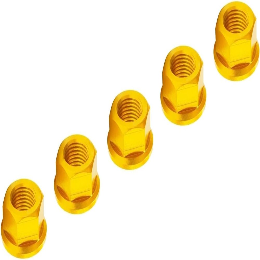 Motorcycle Accessories Moto Rear Sprocket Cover Nuts Fit for Ducati 899 959 899 959(Gold)
