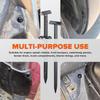 100PCS Upgrade 3D Easy to Fold T Head Nylon Universal Cable Tie Buckle,Grip Auto Zip Tie Buckles, Automotive Zipper Clips Self-Locking UV-Resistant Fasteners for Car Fender Trunk Bumper Repair view 4