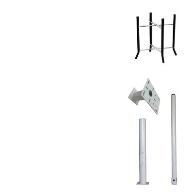 MZZKFC Solar Panels/Camera Mounting Bracket Pole, 2 2.5 3 3.5 4 4.5 5 6m Assembly Surveillance Post Stand, Surveillance Stand with 40cm Lightning Rod Removable(ligjt Grey,11.5 ft/3.5 m)