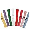 HMFang Fashion Genuine Leather Watch Band 12/14/16/17/18/19/20/22mm Watchbands Belt Bracelet Yellow Blue Pink Red Women Watch Strap(Green,20mm) view 3