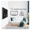 KMRLDGUQ TV Wall Mount Fixed for Most 26"-65" Flat/Curved TVs with Max VESA 400X400mm Up to 110Lbs Space Saving Universal TV Bracket view 4