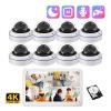 JUCFRDNJ Outdoor 4K 8MP Camera System 11.6 Inch POE LCD NVR Screen Face Detection Audio IP Cameras Security Surveillance(None,4CH NVR 4 Cameras) view 2