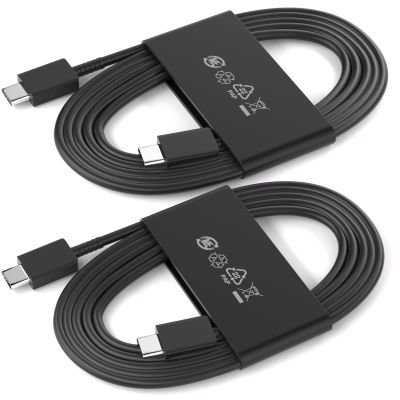1.8M 2Pack for Samsung USB C to C Charging Cable,3A 25W 3FT Type C Fast Charger Data Cord for Galaxy S25 S24 Ultra FE S23 S22 A16 A17 Note 20 Z Fold7 6 Tab S9 S10/iPhone 17 16 Phone Charger Cord,Black