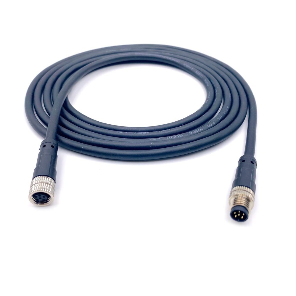 10M/32.8Ft M8 6Pin Female to Male Connector Cable A Code Straight Aviation Sensor Electrical PVC Industrial Cable Threaded Locking IP67 Rated 30V/1.5A Unshielded Plug Socket Cable AWG22