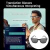 GOWENIC AI Translation Sunglasses, Over 100 Languages Real Time Translation Bluetooth Sunglasses with Built in Mic and Speaker, for Travel Business Music Calls Travel view 2