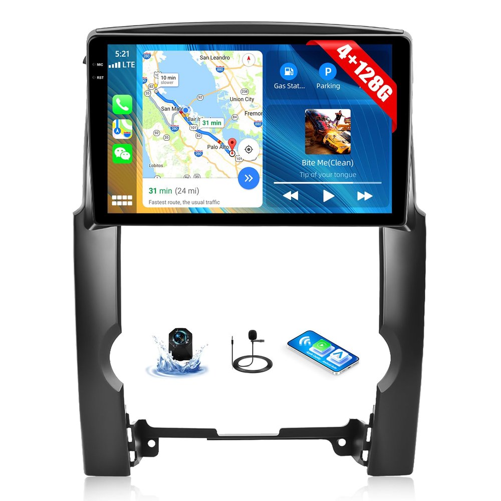 [4+128G] Android 15 Car Radio Stereo for Kia Sorento 2009-2012 with Wireless Carplay&Android Auto,10.1 Inch Car Radio with Mirror Link Bluetooth FM/RDS WiFi GPS EQ DSP SWC+AHD Backup Camera