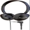 1 Pack Wired On-Ear Rubber Headphones with 3.5mm Connector, Black view 1