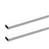 2PC Square Stainless Steel Cable Cover, Silvery Cable Protectors for Cords for Home/School/Factory/Office/Garage(3x6 cm/1.2x2.4 in) view 1