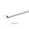 2PC Square Stainless Steel Cable Cover, Silvery Cable Protectors for Cords for Home/School/Factory/Office/Garage(3x6 cm/1.2x2.4 in) view 3