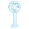 Enlybee Mini Portable Handheld Folding Fan USB Charging for Travel Office Room Green Purple ABS Silicone Electronic Components (Fresh and green (triple diagonal + bracelet)) view 2