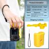 3D Printing Street Grip Vlog Holder,Combo Camera Grip Holder for DJI Action 5 Pro/4/3 Action Camera Stable&Portable Clamp (Yellow) view 2