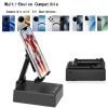 Gifts for Dad Boyfriend,Cell Phone Stand with Wireless Bluetooth Speaker,HD Surround Sound Bluetooth Speaker for Home Kitchen and Outdoors Compatible with Mobile Phone, Gifts for Men Women(Black) view 4