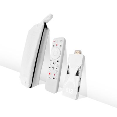BOXPUT S13 Snap Android TV Stick Android 14 Streaming Device RK3518 Quad Core 2GB RAM 16GB ROM Dual Band WiFi 2.4G Voice Remote Control Smart TV Dongle with Gift Dust Bag