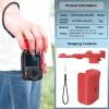 3D Printing Street Grip Vlog Holder,Combo Camera Grip Holder for DJI Action 5 Pro/4/3 Action Camera Stable&Portable Clamp (Red) view 2