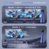 HDMI 2.1 Splitter 1 in 2 Out 8K@60Hz w/ 4ft 8K HDMI Cable, HDCP 2.3 4K@120Hz HDMI Audio Splitter for Soundbar, Support VRR, ALLM, HDR10+, Dolby Vision/Atmos 7.1ch, Down Scaler, 48Gbps for PS5 view 3