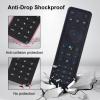 Cover for Stream TV Voice Remote ASK-STI6220, Shockproof Anti-Dirty Silicone Case Compatible with Fios TV+ Remote Washable an-ti Lost Anti-Slip Skin-Friendly view 2