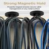 Alffun Magnetic Zip Tie Mount Wire Cable Holder, Include 10 Pcs 43mm Magnetic Cable Zip Tie Base with 50 Pcs Heavy Duty Zip, Multipurpose Wire Clips Management Base, Black view 3