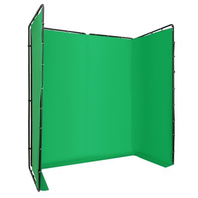 35.43in x 8.27in Green Screen Backdrop with Stand, Heavy Duty Backdrop Stand, Collapsible System, Adjustable Background Support for Studio, Live Streaming, Videos, Product Shoots