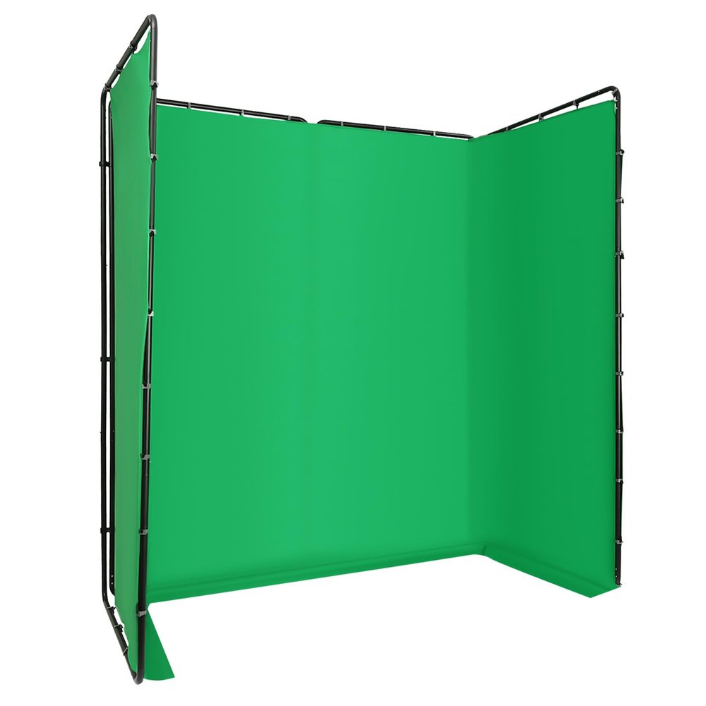 35.43in x 8.27in Green Screen Backdrop with Stand, Heavy Duty Backdrop Stand, Collapsible System, Adjustable Background Support for Studio, Live Streaming, Videos, Product Shoots