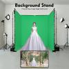 35.43in x 8.27in Green Screen Backdrop with Stand, Heavy Duty Backdrop Stand, Collapsible System, Adjustable Background Support for Studio, Live Streaming, Videos, Product Shoots view 4