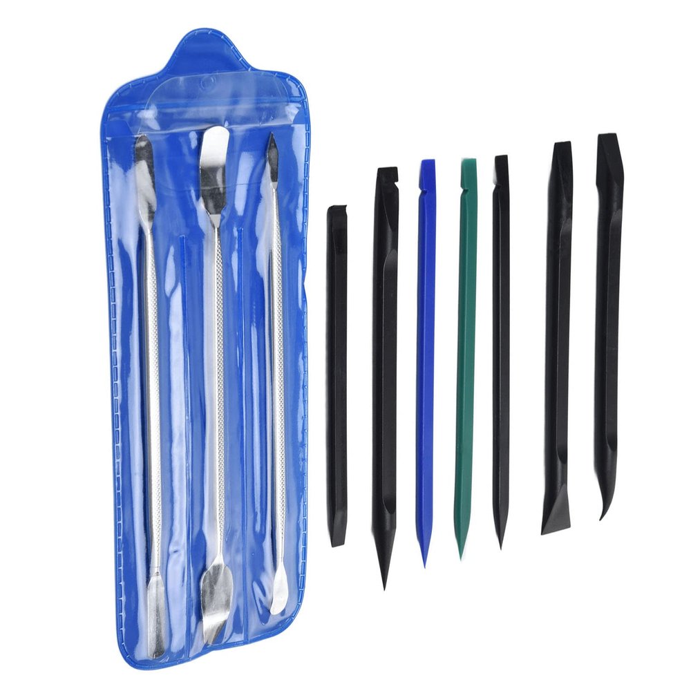 JAOCDOEN 10Pcs Mobile Phone Pry Tool Electronics Removal Bar Repair Kit Portable for Laptop Computer