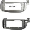 Apply 10.1 INCH 2 Din Car Fascia Panel Mount Installation Double Din Android DVD Frame for Honda Fit Jazz 2008-2013(Gray-Left) (Gray-Left) view 2