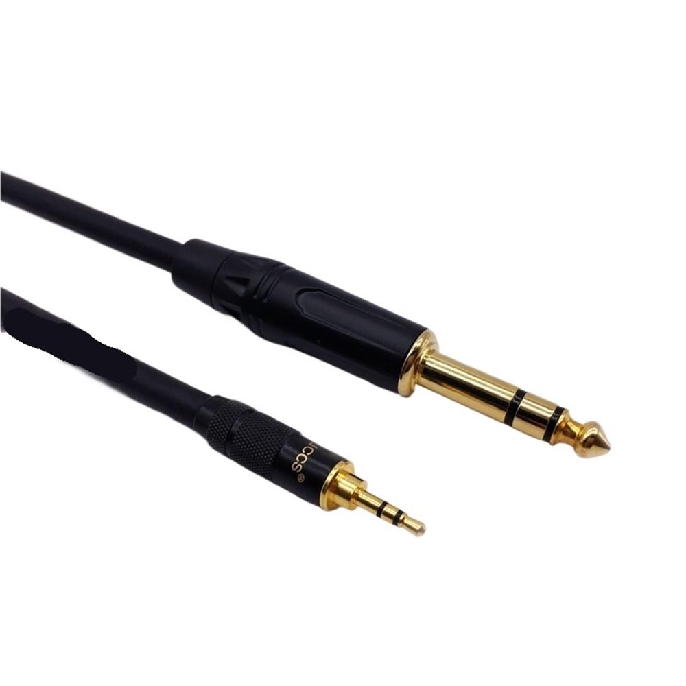 ATUUKOPC Male 2.5mm to 6.35mm Male Stereo Audio Cable 2.5 to 6.5 6.35 TRS(Straight,1m)