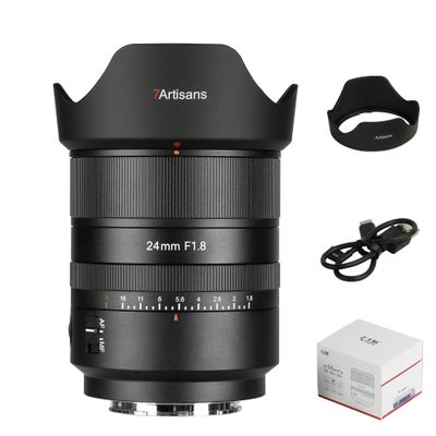 7artisans AF 24mm F1.8 Camera Lens,Full Frame,Large Aperture,Prime,STM Auto Manual Focus,Face/Eye Auto Focus,for Portraiture/Street Photography/Humanistic Subjects (for L Mount)