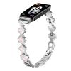 Stainless Steel Bands Compatible with Huawei Band 10 9 8 Smart Watch Dressy Bling Strap Replacement Bracelet for Huawei Band 10 Smartwatch (Silver) view 1