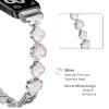Stainless Steel Bands Compatible with Huawei Band 10 9 8 Smart Watch Dressy Bling Strap Replacement Bracelet for Huawei Band 10 Smartwatch (Silver) view 2