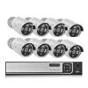 JUCFRDNJ H.265 8CH 5MP POE Security Camera System Kit Audio Record IP Camera IR Outdoor Waterproof CCTV Video Surveillance NVR Set(None,8CH NVR and 8 Camera_UK Plug) view 1